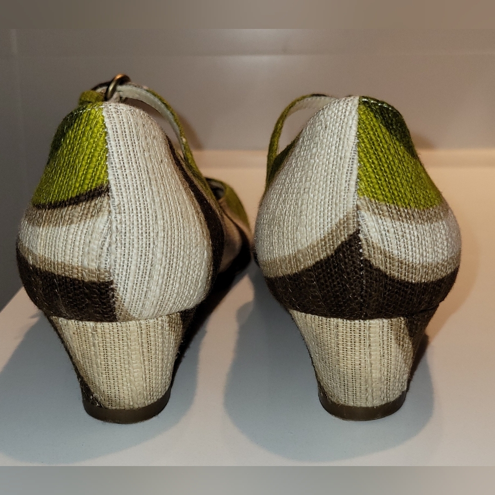 Miu Miu canvas mary jane pumps, abstract print, size 36.5 - Picture 5 of 5